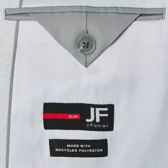 COPY - Men's J. Ferrar slim fit 36 Reg blazer. NWT. Medium Cool Gray ultra com… - Picture 4 of 7